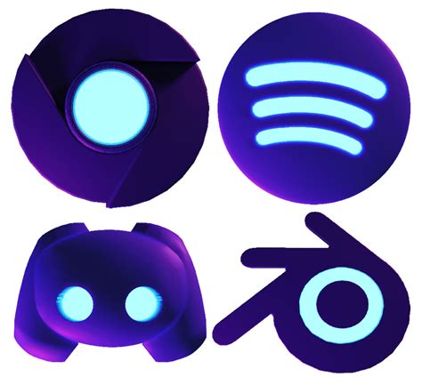 Made some custom desktop icons! : blender