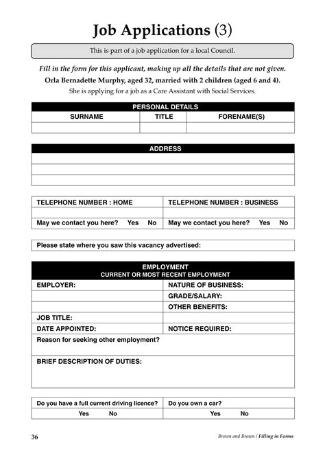 Forms Sheet Fill Out