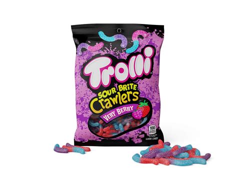 Trolli Sour Brite Crawlers Gummy Worms, Ounce, Cherry, Lemon ...