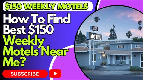 How To Find Best $150 Weekly Motels Near Me