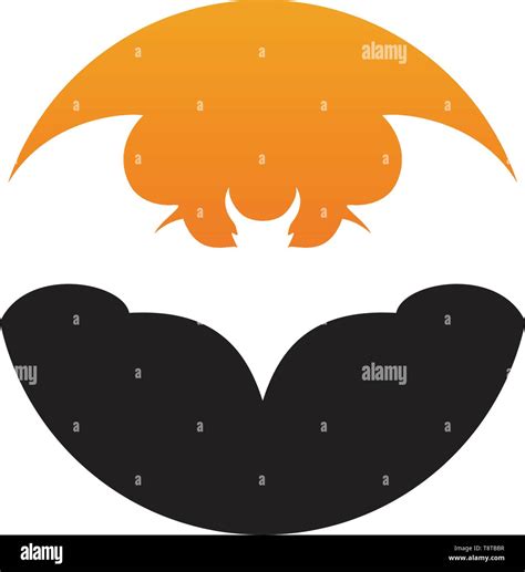 Bat wing black symbol logo Stock Vector Image & Art - Alamy