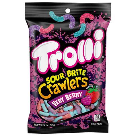 Trolli Sour Brite Crawlers Very Berry Gummy Worms, 7.2 oz - Walmart.com