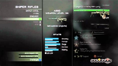 Modern Warfare 3 - Sniper Rifles - Create a Class - MW3 - YouTube