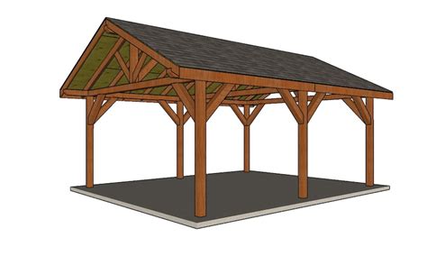 16x20 Backyard Pavilion Plans - Etsy