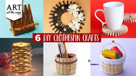 6 DIY Clothespin Crafts | Home Decor Ideas | Useful crafts | Best out ...