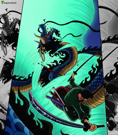 Zoro vs Kaido -One Piece 1003- by RaphaelDslt on DeviantArt