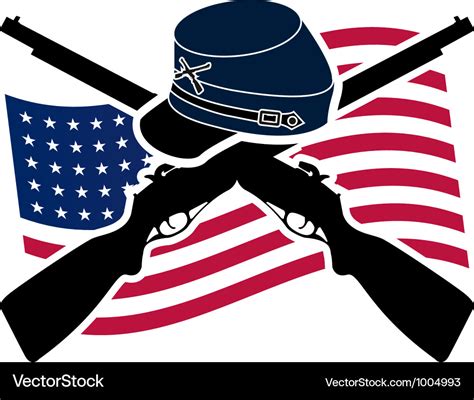 American civil war union Royalty Free Vector Image