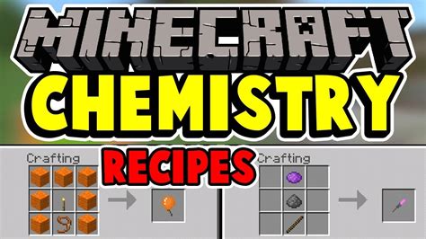 How to Craft Minecraft Bedrock Education Chemisty Features - YouTube