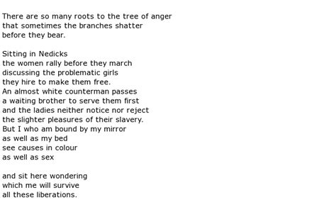 Audre Lorde Poems > My poetic side