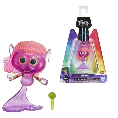 Trolls World Tour Mermaid Small Dolls Collectible Figure