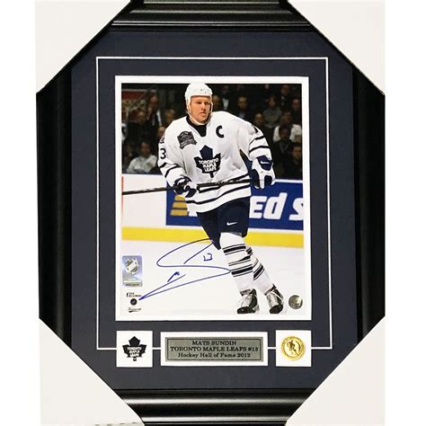 Mats Sundin Autographed Toronto Maple Leafs Framed 8X10 Photo - NHL ...