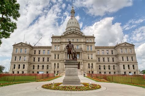 Michigan State Capitol Building in Lansing, Michigan built in 1872 ...