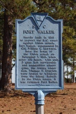 Fort Walker Historical Marker