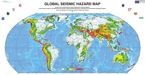 Global Seismic Hazard Map [3056x1586] : MapPorn