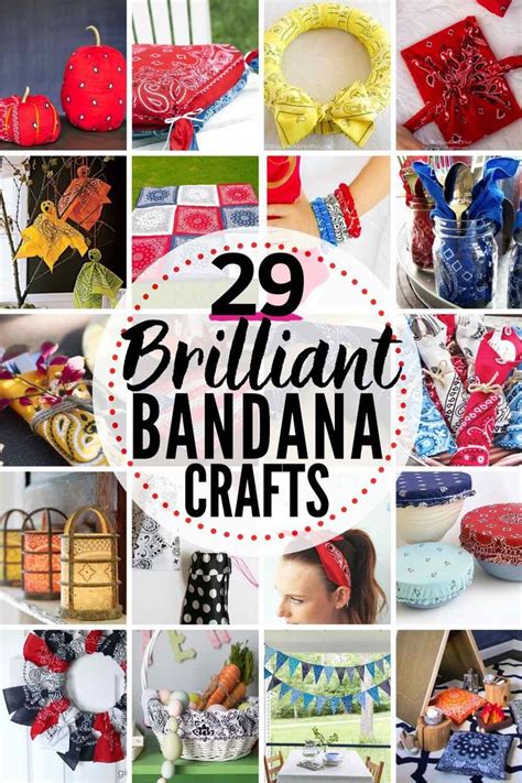 29 BRILLIANT Bandana Crafts & Decorating Projects! | Fabric crafts diy ...