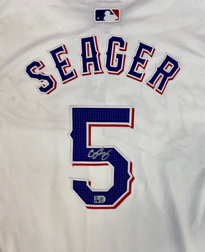 Corey Seager Autographed Rangers Authentic White Jersey | MLB Auctions