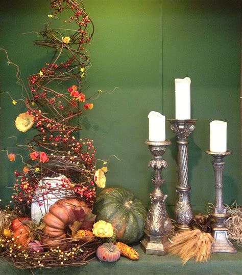 Fall decor for the church lobby | Fall church decorations, Sanctuary ...