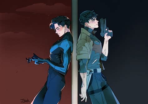 Nightwing x Redhood fan art - JJMK