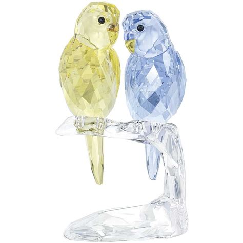 Swarovski Budgies Figurine - Precious Accents | Swarovski crystal ...