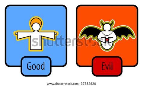 Good Evil Symbols Stock Vector (Royalty Free) 37382620 | Shutterstock