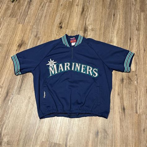 Vintage 1990’s Seattle Mariners Majestic baseball... - Depop