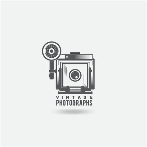 Premium Vector | Retro camera logo