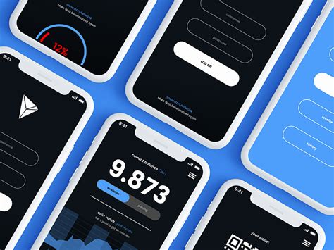 Concept wallet for Tron - Mobile version by Jorge Martins on Dribbble