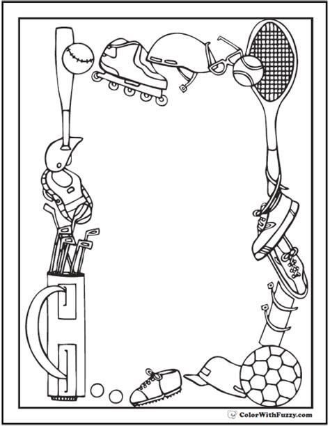 121+ Sports Coloring Sheets Customize And Print PDF