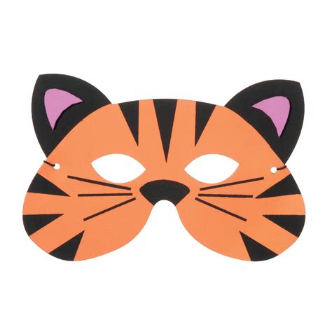 Foamies Tiger Mask | Tiger mask, Mask for kids, Tiger birthday party