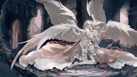 Anime, Original, Angel, Girl, Wings, HD wallpaper | Peakpx