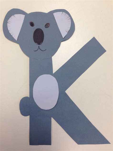 K for koala Preschool k crafts Children k crafts Alphabet crafts ...