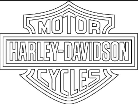 Printable Harley Davidson Logo Stencil