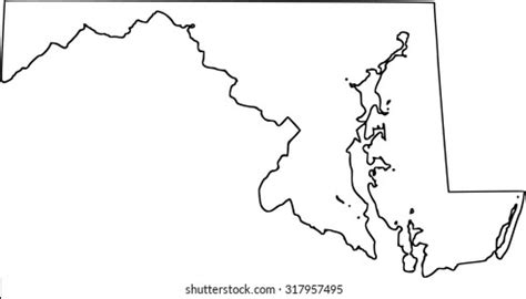 2,222 Maryland State Outline Images, Stock Photos & Vectors | Shutterstock