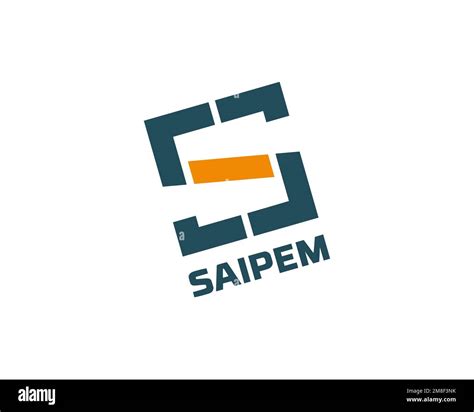 Saipem, rotated logo, white background Stock Photo - Alamy