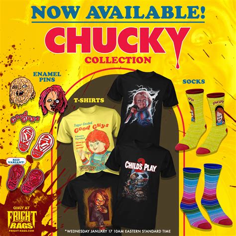 New Chucky Apparel Now Available From Fright-Rags!