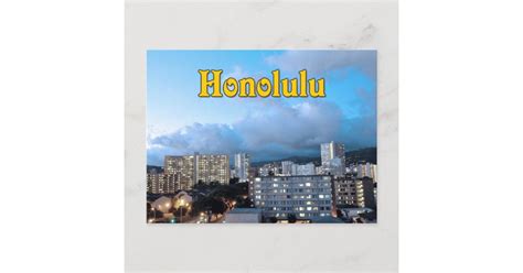 Honolulu Hawaii Postcard | Zazzle