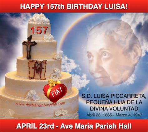 Happy 157th Birthday S.G. Luisa Piccarreta