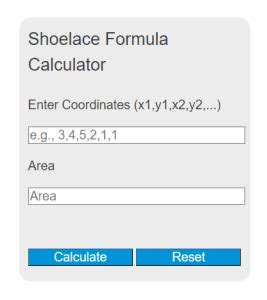 Shoelace Formula Calculator - Calculator Academy