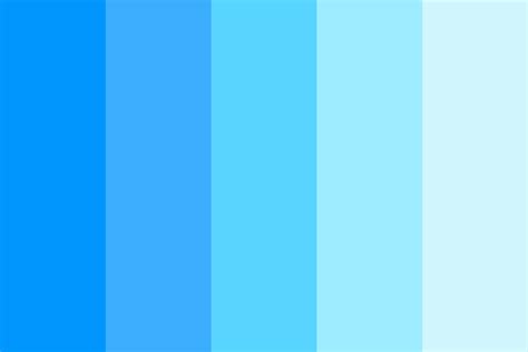 Shades of Sky Blue Color Palette