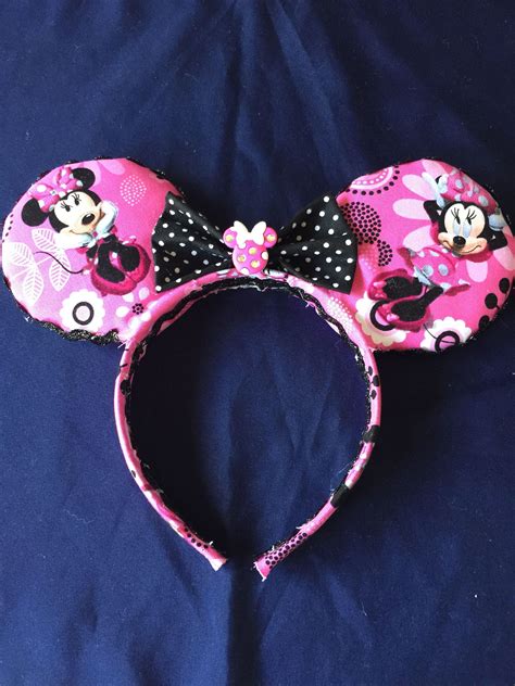 Minnie Inspired Mouse Ears | Etsy | Minnie ears, Mouse ears, Minnie head