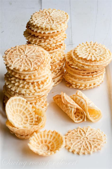 Pizzelles - Saving Room for Dessert | Pizzelle cookies, Waffle cookies ...