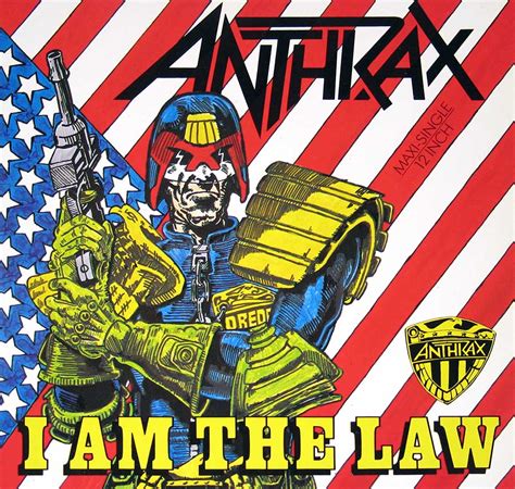 ANTHRAX I Am The Law Thrash Metal Album Cover Photos & 12" Vinyl LP ...