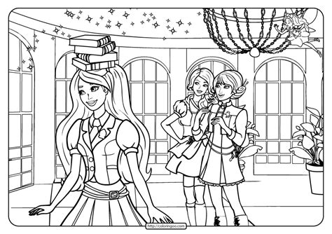 Princess Charm School Coloring Pages Coloring Pages