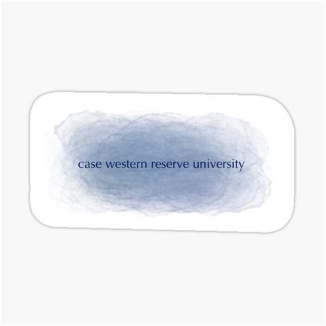 "CWRU: watercolor " Sticker for Sale by Hannahbark-art | Redbubble