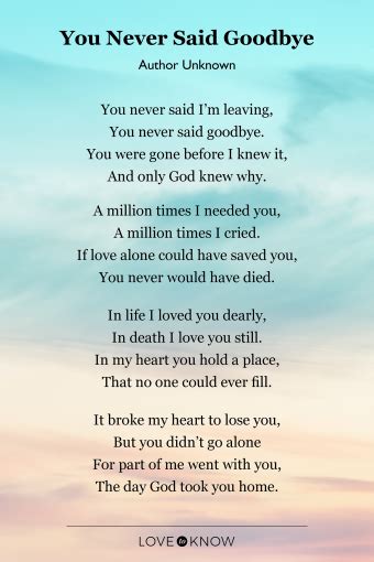 Bereavement Poems by Unknown Authors to Help With Grief | LoveToKnow