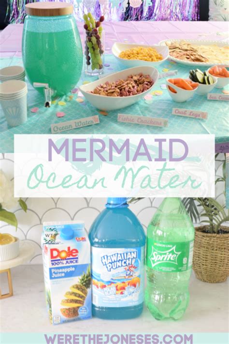 Mermaid Party Punch | Ocean Water Recipe » We're The Joneses