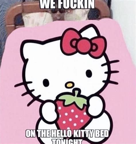 Pin by mb on memes ! | Hello kitty bed, Cute memes, Love memes