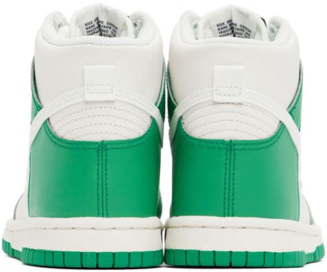 Nike Kids Green & White Dunk Big Kids Sneakers Nike