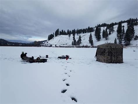 ICE FISHING! at Salmon Lake State Park2329 MT-83, Seeley Lake, Montana ...