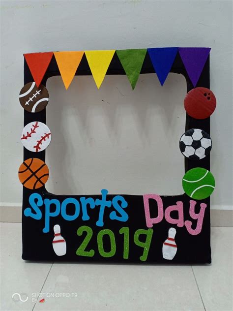 sports day photo frame by teacher mun | Décoration jeux olympiques ...